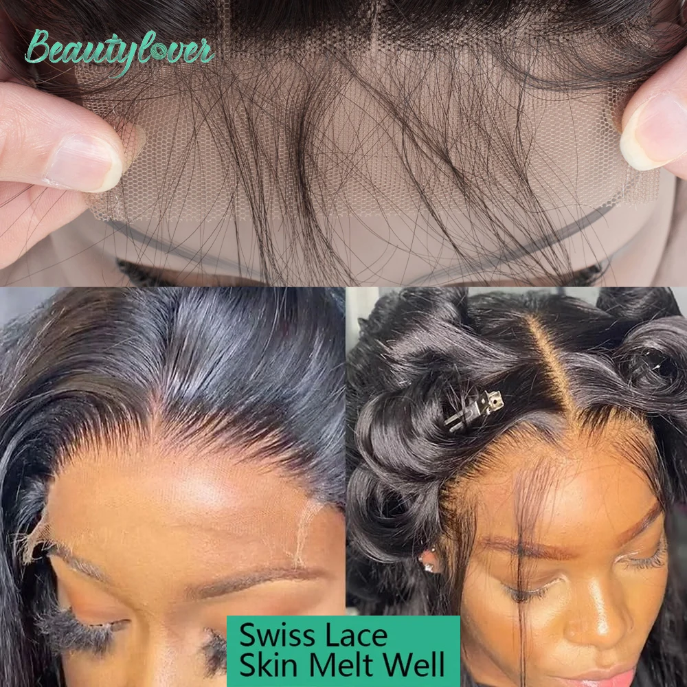 Straight 24 Inch Lace Frontal Human Hair Pre Plucked Transparent Swiss 13x4 Brazilian Lace Frontal 2x6 Lace Closure For Women 2