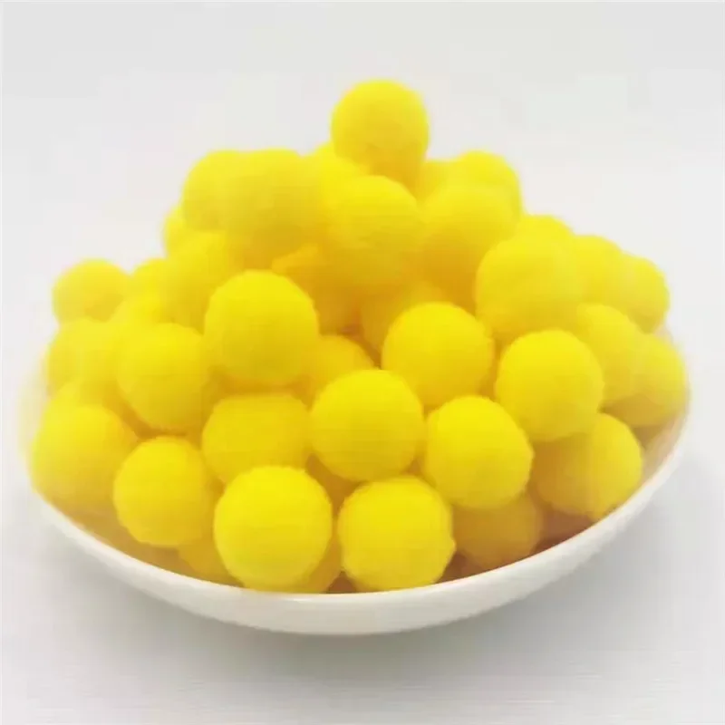 Children's Toys Pompons Needlework 10/15/20/25mm High Elastic Pompom Ball DIY Glue Sewing DIY Hobby Pompon 100 Pcs/bag craft supplies pom poms craft supplies