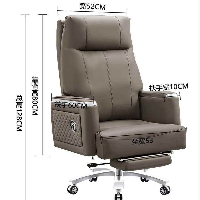 Recumbable Office Modern Pedal Multifunctional Backrest Home Office Computer Chair Swivel Chair Lifting Boss Ch air - Image 5