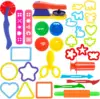 Plasticine Model Playdough Tools Set for Kids 3D Syringe Roller Impression Moulds Play Dough Tools Kit Clay Craft Toys Gift 1