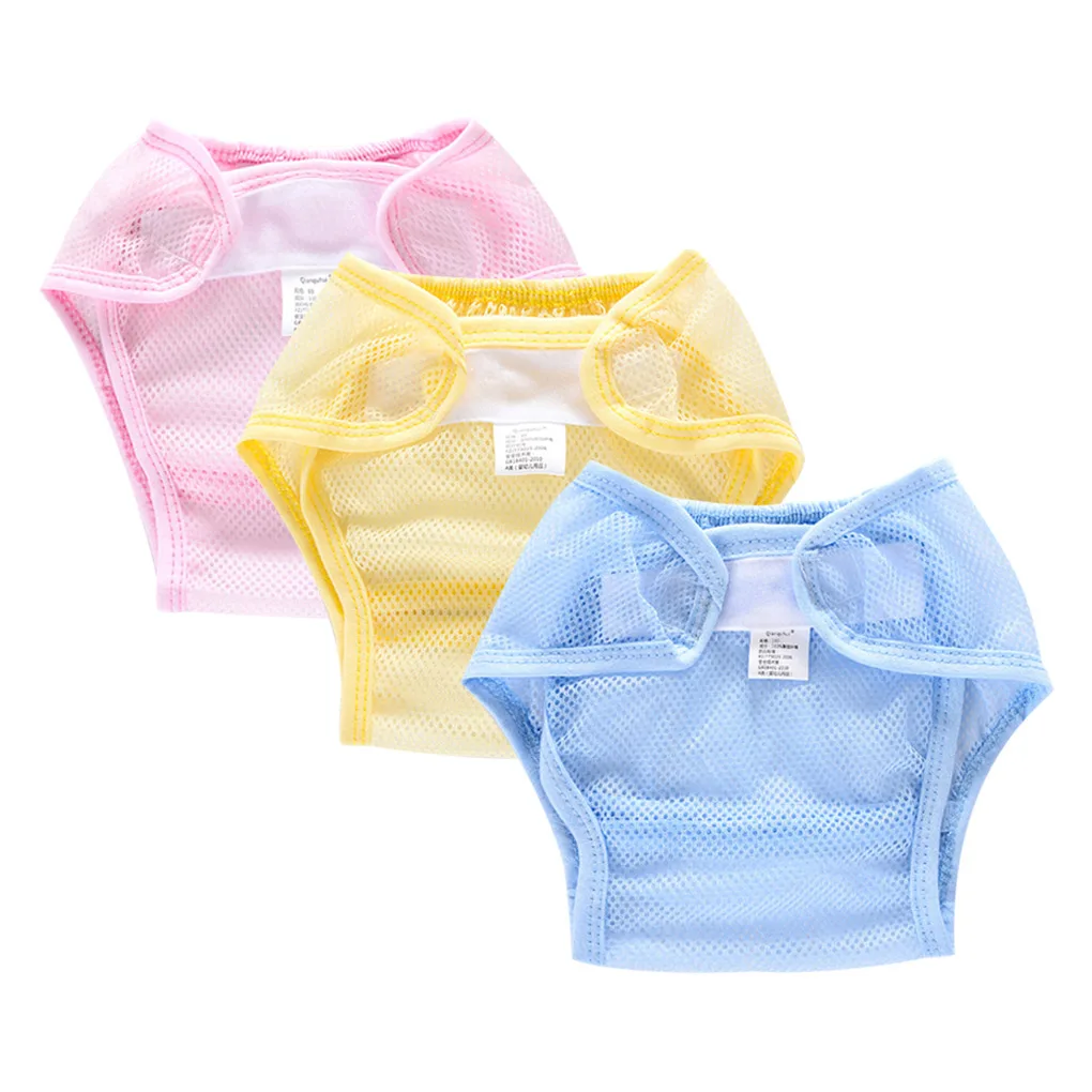Infant Baby Diapers Reusable Nappies Cloth Diaper Washable Mesh Pocket Nappy Hot 
