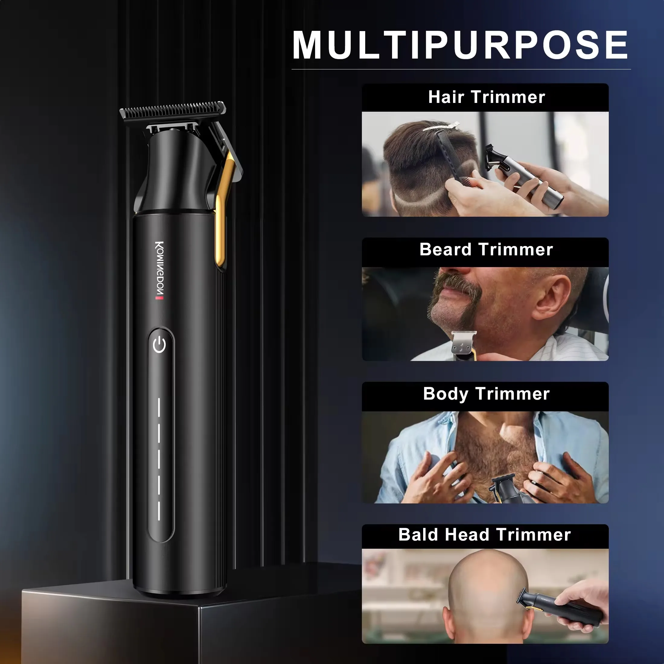 Xiaomi Komingdon Waterproof Beard Trimmer Professional Rechargeable Electric Cordless Hair Clippers Trimmer for Men Hair Cut 5