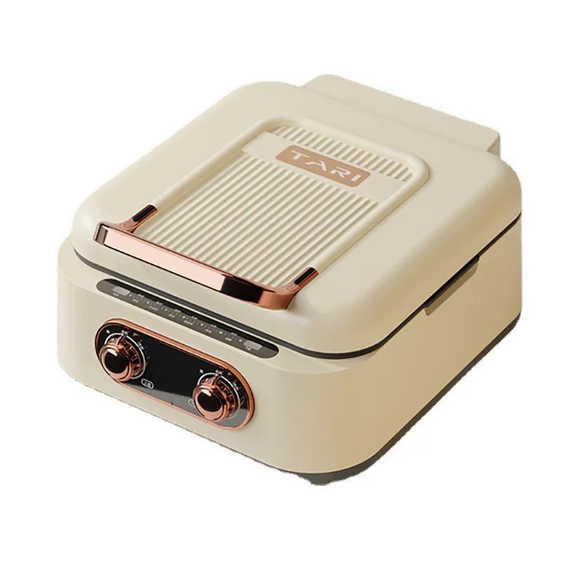Deepened Removable Electric Griddle Double Sided Heating Floating Household Breakfast Pancake Maker Nonstick Cooking Appliance