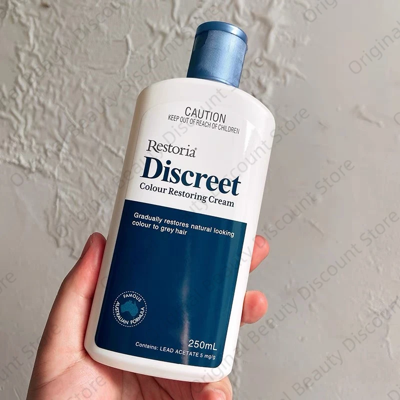 

Original Restoria Discreet Colour Restoring Cream Lotion Hair Care 250ml Reduce Grey Hair for Men and Women