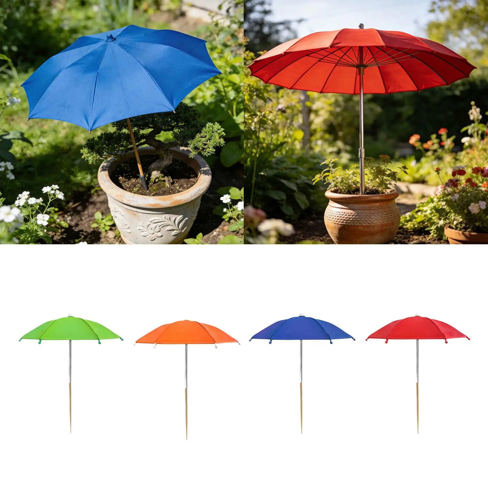 Patio Shade Umbrella for Plants Cloth Steel Frame Weather Resistant Mini Parasol Sun Protection for Garden Patio Shade Umbrella for Plants Cloth Steel Frame Weather Resistant Mini Parasol Sun Protection for Garden