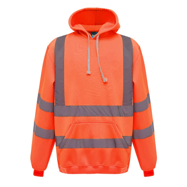Hi Vis Pullover Hoodie with Pocket