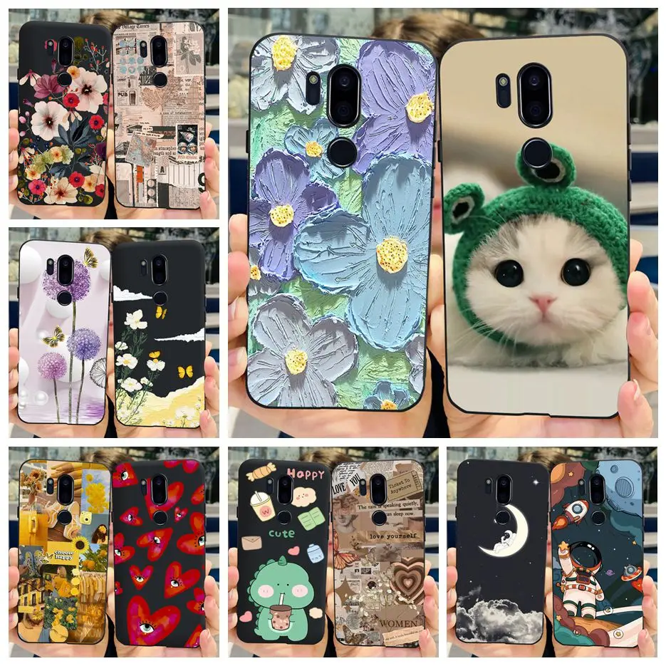 Per Lg G7 Thinq Custodia G710Em Lm-G710 G710 Cover Verniciata Di Lusso Custodie Morbide In Silicone Per Lg G7 Thinq Cover Posteriore 6.1 ''Paraurti