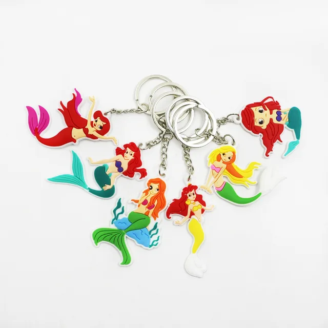 24PCS The little Mermaid Party Favor Princess Keyring Girl Party Gift Souvenir Cute Giveaway 1