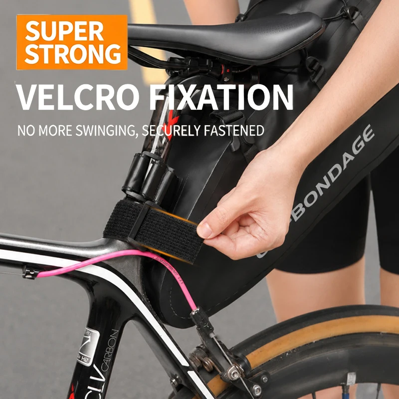 자전거 안장 가방 15L 대용량 자전거 리어 새들백 방수 내마모성 사이클링 테일 러기지 MTB 로드 여행용 자전거