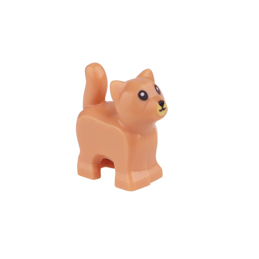 Simpatici animali gatto bambino gattino 80686 pb01 in piedi con bocca nera naso e occhi modello Building Block giocattoli MOC giocattoli per bambini - immagine 5
