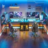 52" W Gaming Desk with Drawers Stable L Shaped Desk with 3 Power Outlets,USB Port & Type-C Port,L Shaped Gaming Desk 4