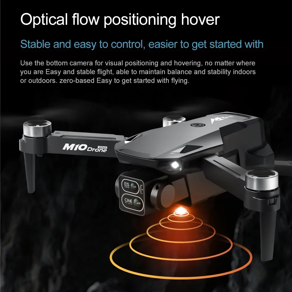 Drone Lenovo M10 Rc 4K con Doppia Fotocamera HD 8K Professionale, Schermo FPV, WIFI, Motore Brushless, Evitamento Ostacoli, Quadricottero Giocattolo - immagine 4