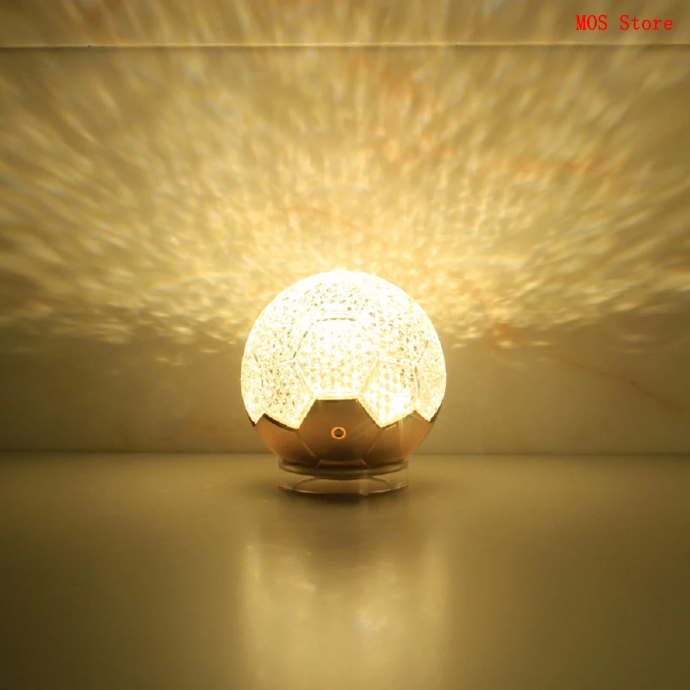

New LED Football Lamp Rechargeable Table Lamp Night Light Creative Portable Eye Protection Bedroom Bedside Lamp Atmosphere Lamp