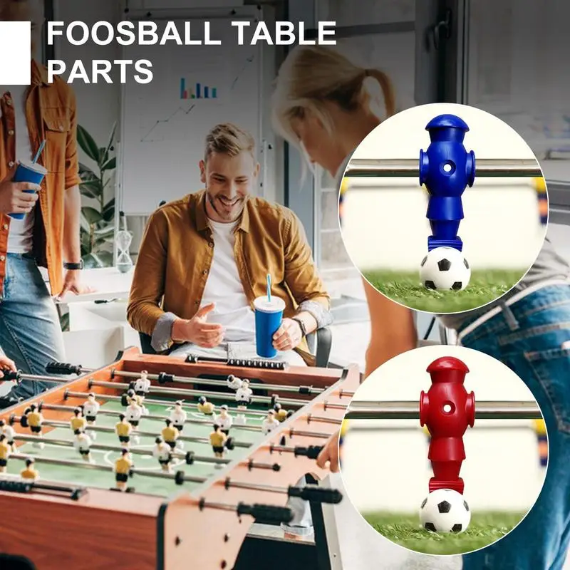 Table Foosball Men 2 Colors Table Football Men Soccer Games Player Figure 26x Foosball Components Game Football Machine