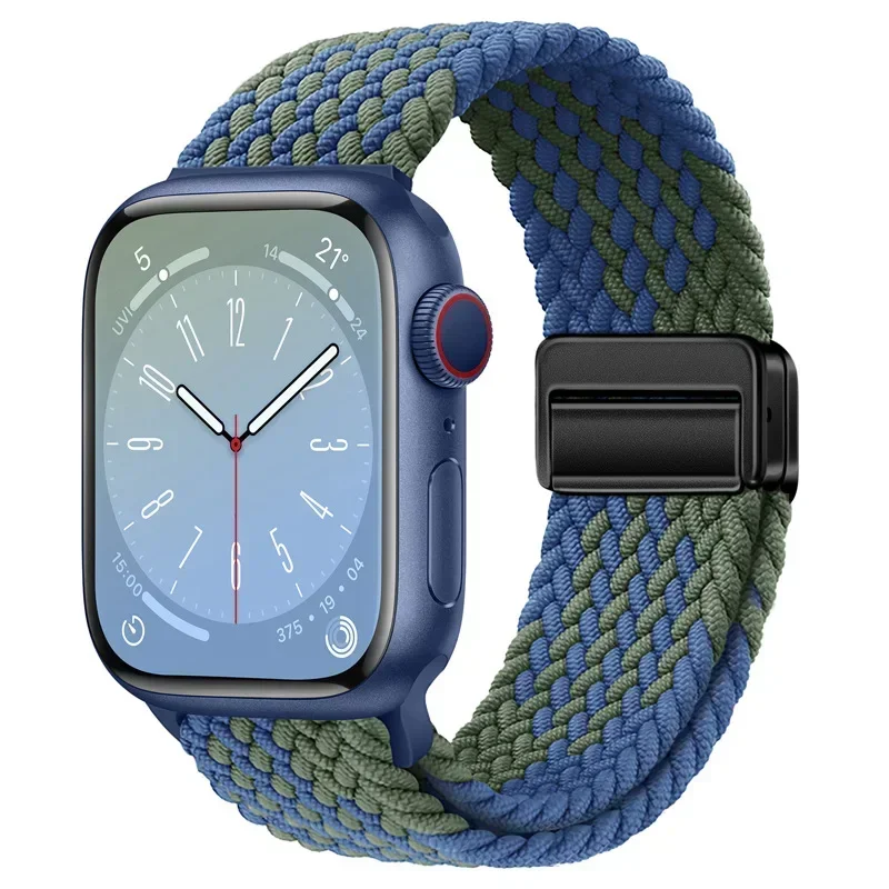 Nylon Braided Loop Strap with Magnetic Buckle