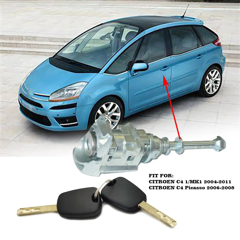 

Цилиндрический Замок передней левой двери с 2 ключами для Citroen C4 Picasso 9170Y0