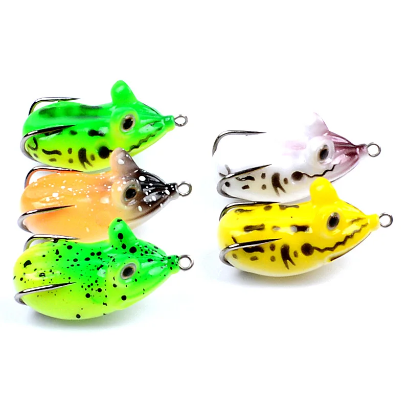 

11.6G Frog Type Topwater Lure Silicone Thunder Fishing Lure Double Propeller Soft Bait Artificial Wobbler For Fishing