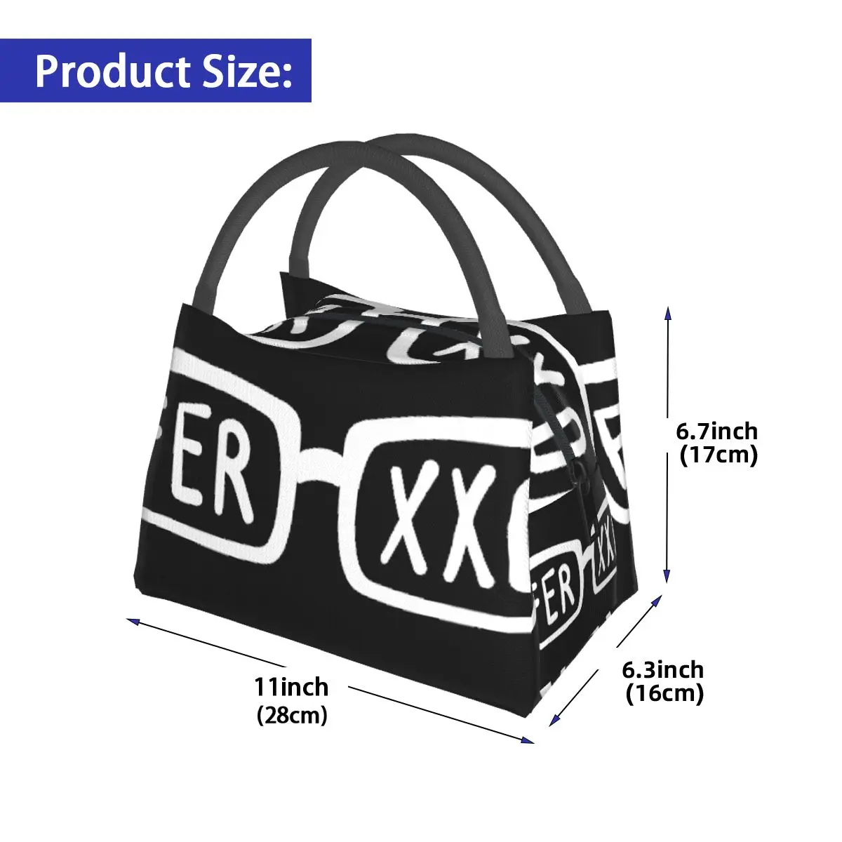 Ferxxo Glasses Logo Portable insulation bag for Cooler Thermal Food Office Pinic Container