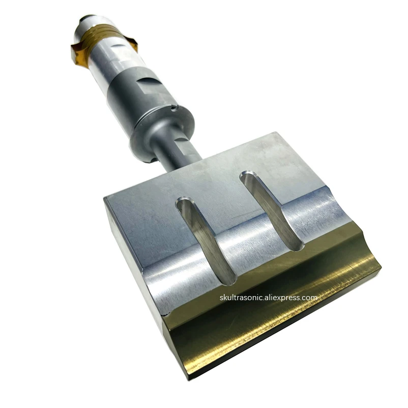 

20 кГц, низкочастотные пьезоэлектрические преобразователи, усилитель с алюминиевым гудком 150*20 мм для сварочного оборудования бумажных стаканчиков