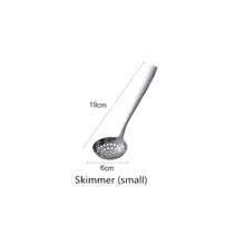  304 Stainless Steel Gold Silver Soup Spoon Skimmer Skimming Spoon Strainer Porridge Oil Yogurt Drink Spoon 