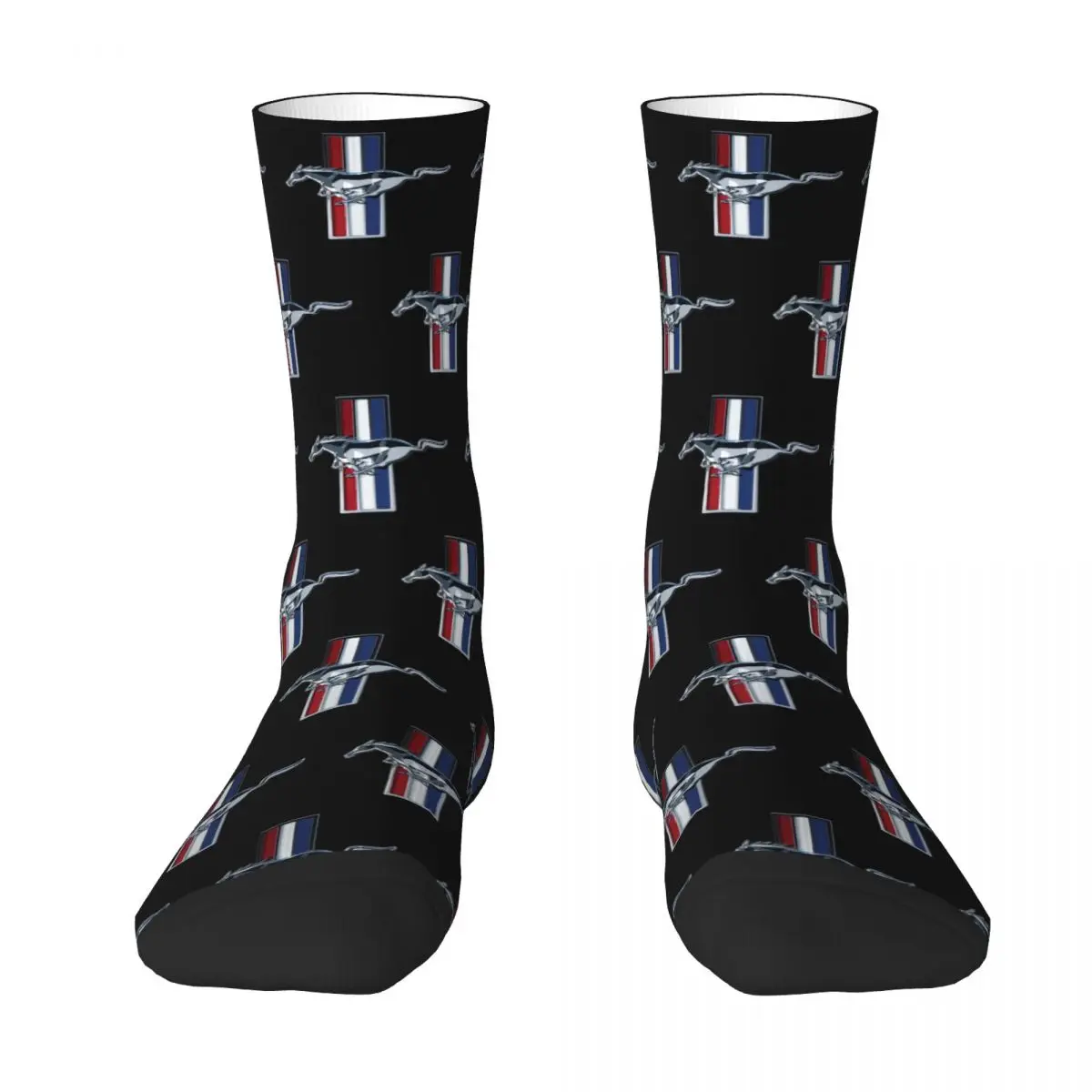 

Ford Mustang Socks Harajuku Super Soft Stockings All Season Long Socks Accessories for Man's Woman's Gifts