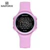 Naviforce 7119 Sports Watch For Women Silica Strap Waterproof LCD Digital Display Electronic Women's Wristwatches Reloj Mujer
