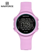 Naviforce 7119 Sports Watch For Women Silica Strap Waterproof LCD Digital Display Electronic Women's Wristwatches Reloj Mujer
