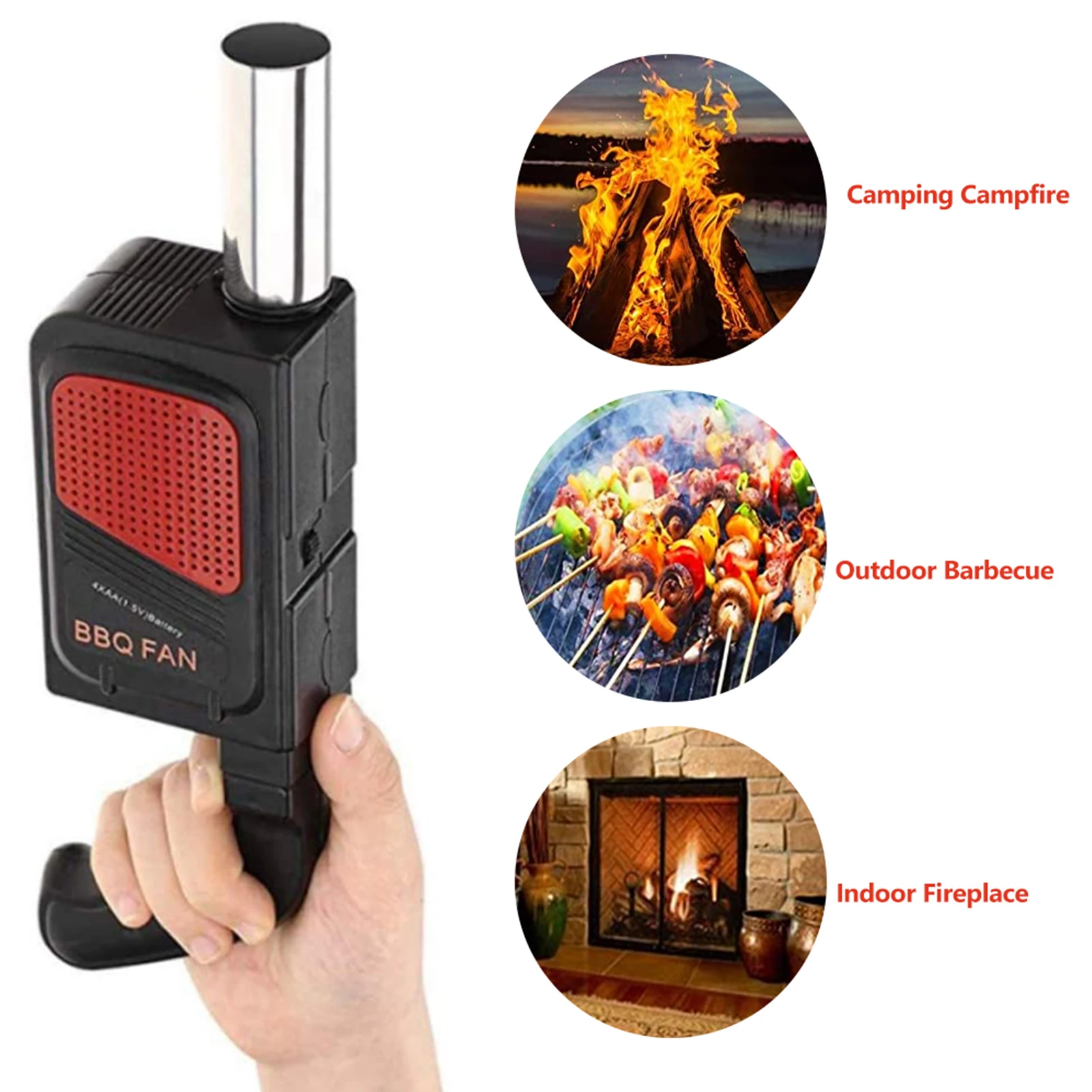 Handheld Electric BBQ Fan Air Blower 4