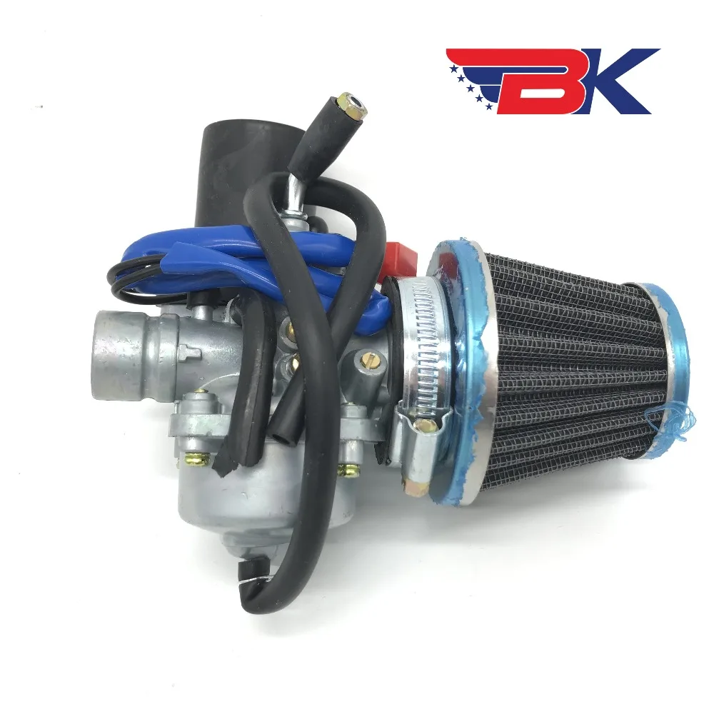 CARBURATORE CON FILTRO ARIA 2 TEMPI ETON 50CC 90CC 100CC VIPER 50 90 RXL50 RXL90 CON STARTER ELETTRICO - immagine 3