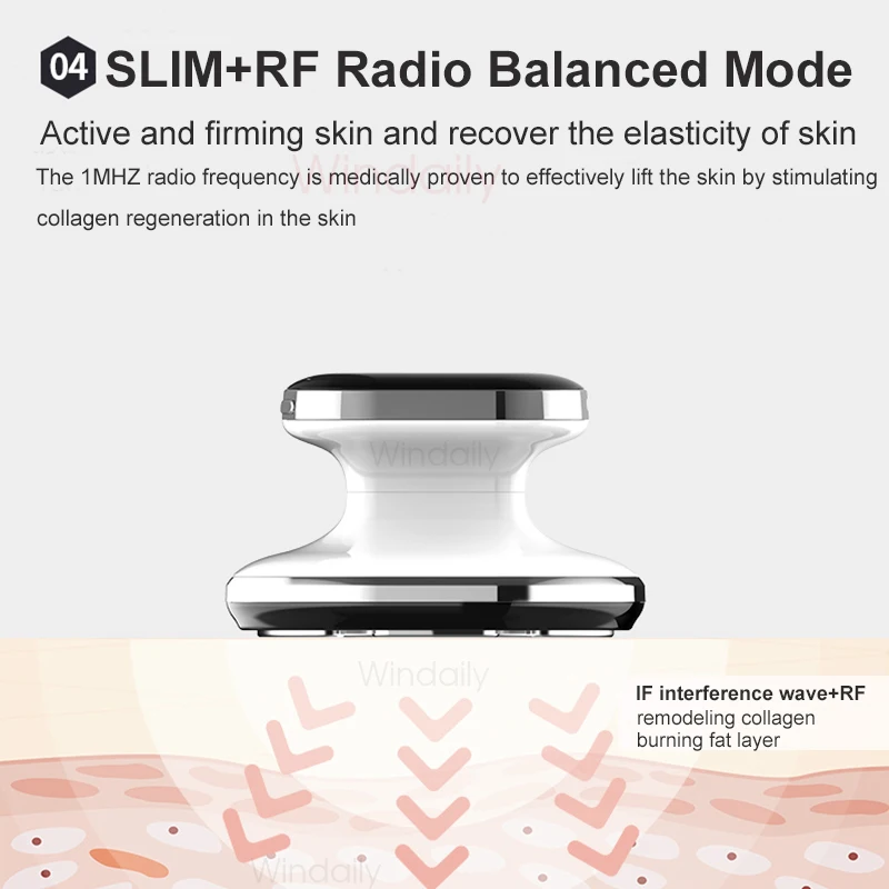 EMS & RF Radio Frequency Body Slimming Machine Fat Burner Slim Shaping Device LED Light Therapy Lose Weight Cellulite Massager - Image 4