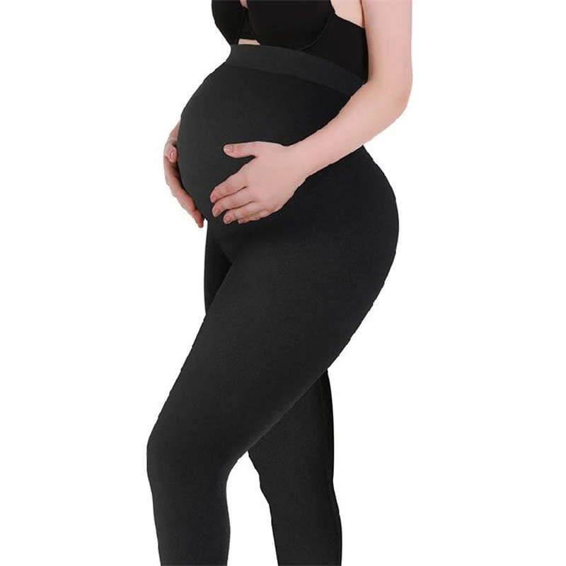 High Waist Maternity Belly Support Leggings with High Elasticity Shapewear