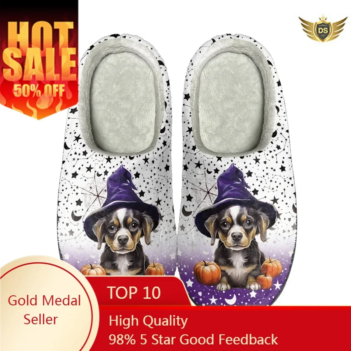 Winter Casual Cozy Men Flats Slippers Halloween Decorations Couple Cotton Slipper Round Toe Indoor Floor Shoes Zapatillas Mujer