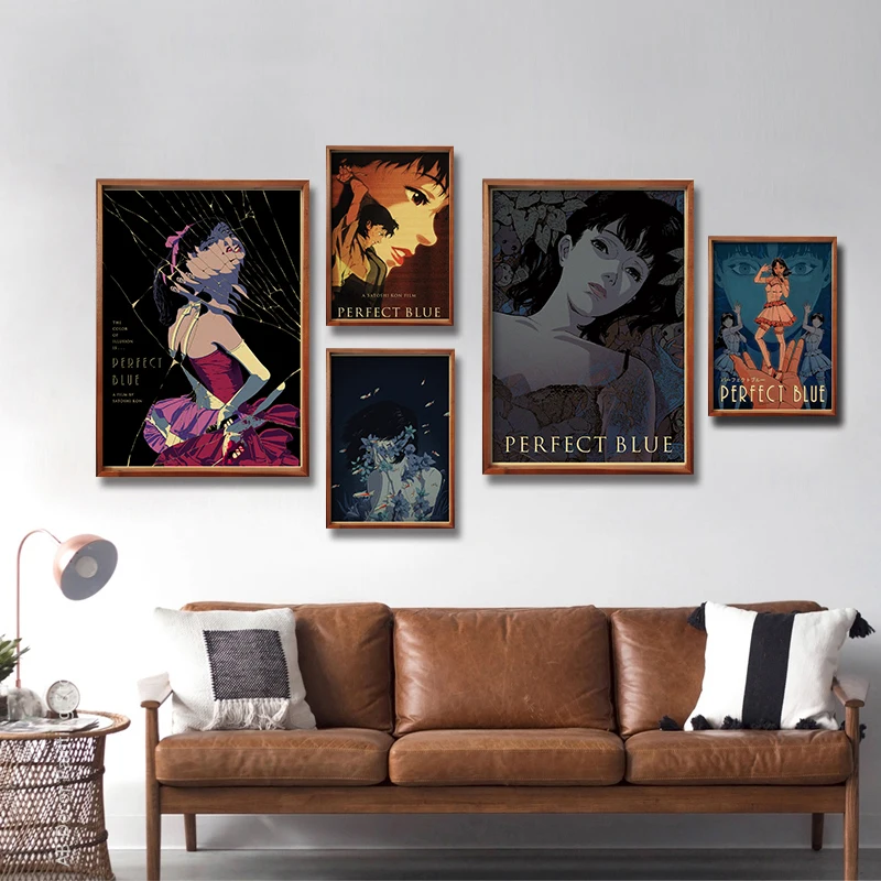 Anime Movie Perfect Blue Posters Retro Kraft Paper Prints Manga DIY Vintage  Home Room Bar Cafe Art Wall Decor Aesthetic Painting