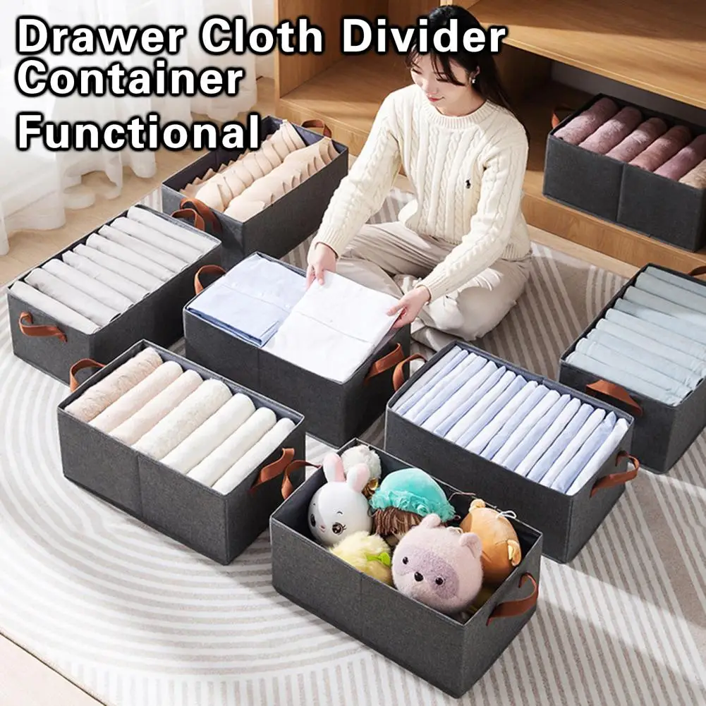 

Cloth Storage Box Functional Foldable Washable Home Organizer Storage Cube Basket Closet Supplies