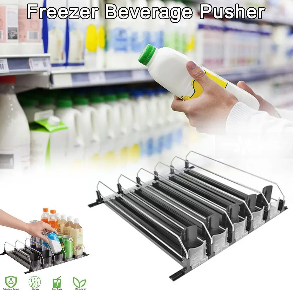 Refrigerator Drink Dispenser, Soda Can Organizer For Home Fridge Storage,  Automatic Push Forward, 31cm/12.2in, 3 Sets