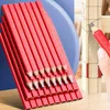 10pcs carpenter pencil, black refill bold, oval pencil marking tool carpenter pencil pencil marker 4