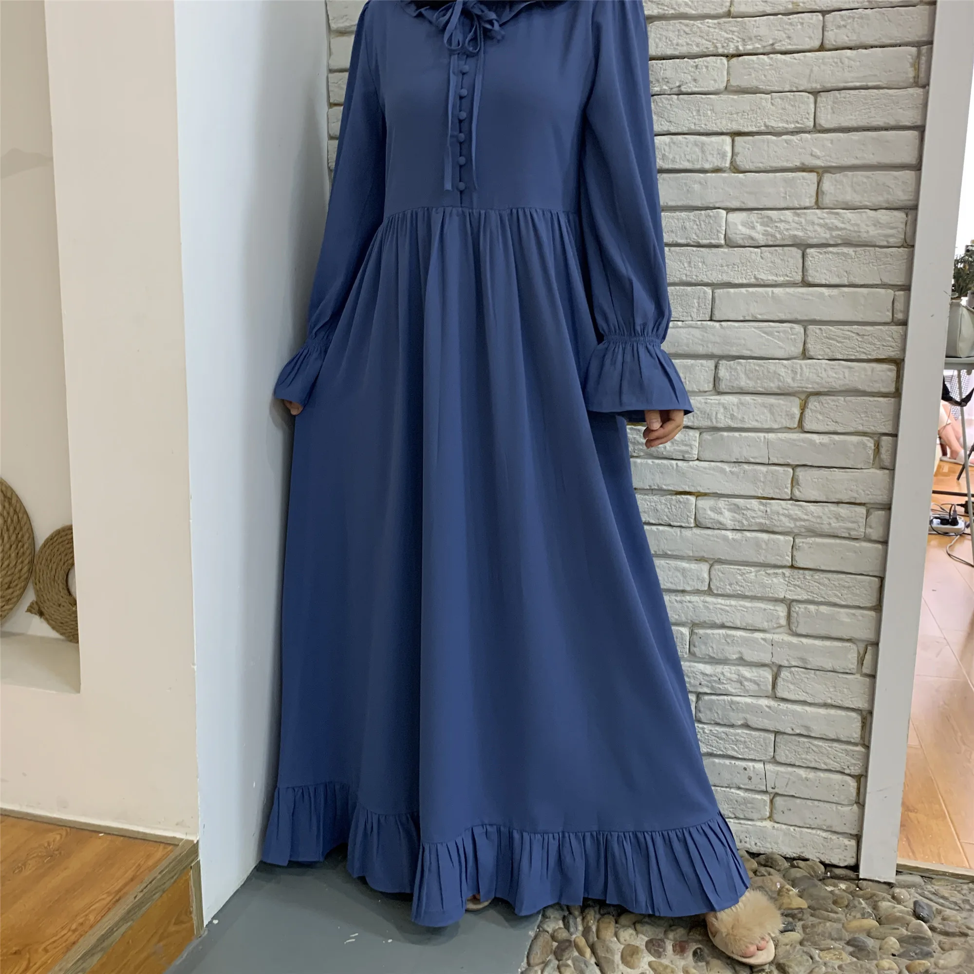 여성용 아바야 라마단 무슬만 드 모드 맥시 로브, 터키 카프탄 이슬람 의류, 히잡 원피스 카프탄 베스티도
