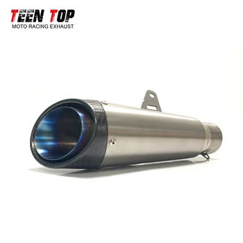Universal Motocycle Exhaust 51MM 60.5MM Titanium Alloy SC Exhaust Silencer Slip-on Motobike Muffler For BMW S1000RR S1000 RR