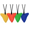 1 Pcs Sensory Chew Necklace Cartoon Chewy Kids Silicone Triangle Fangs Toys Silicone Teeth for Children with Autism Accessories 5