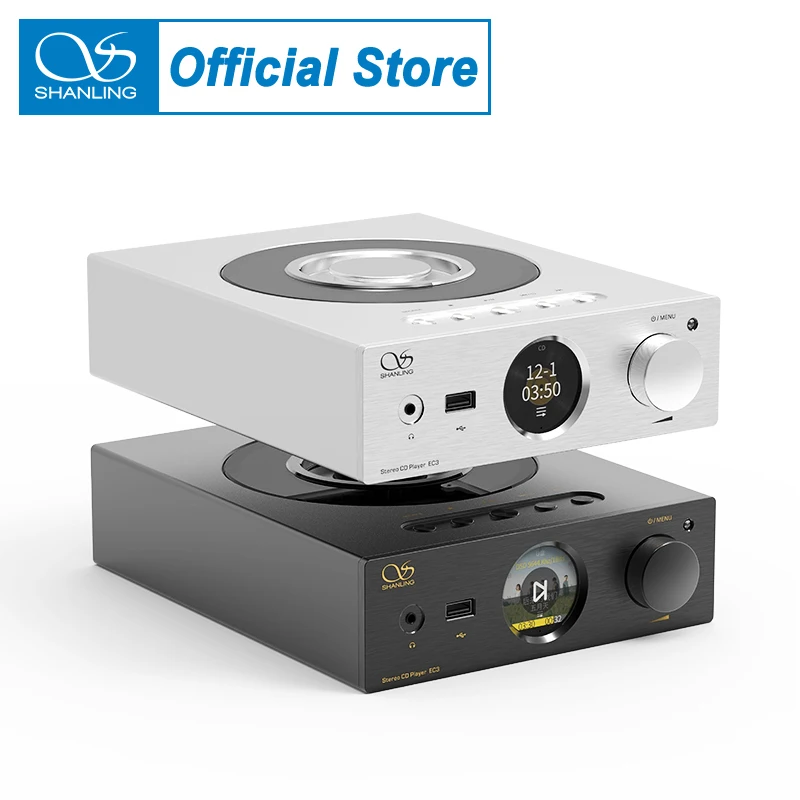 SHANLING EC3 Stereo CD Player CD80 HD850 Drive Bluetooth DAC Hi-Res Desktop Music Player Pre-Amplifier ES9219C LTA8092 chips digital audio player