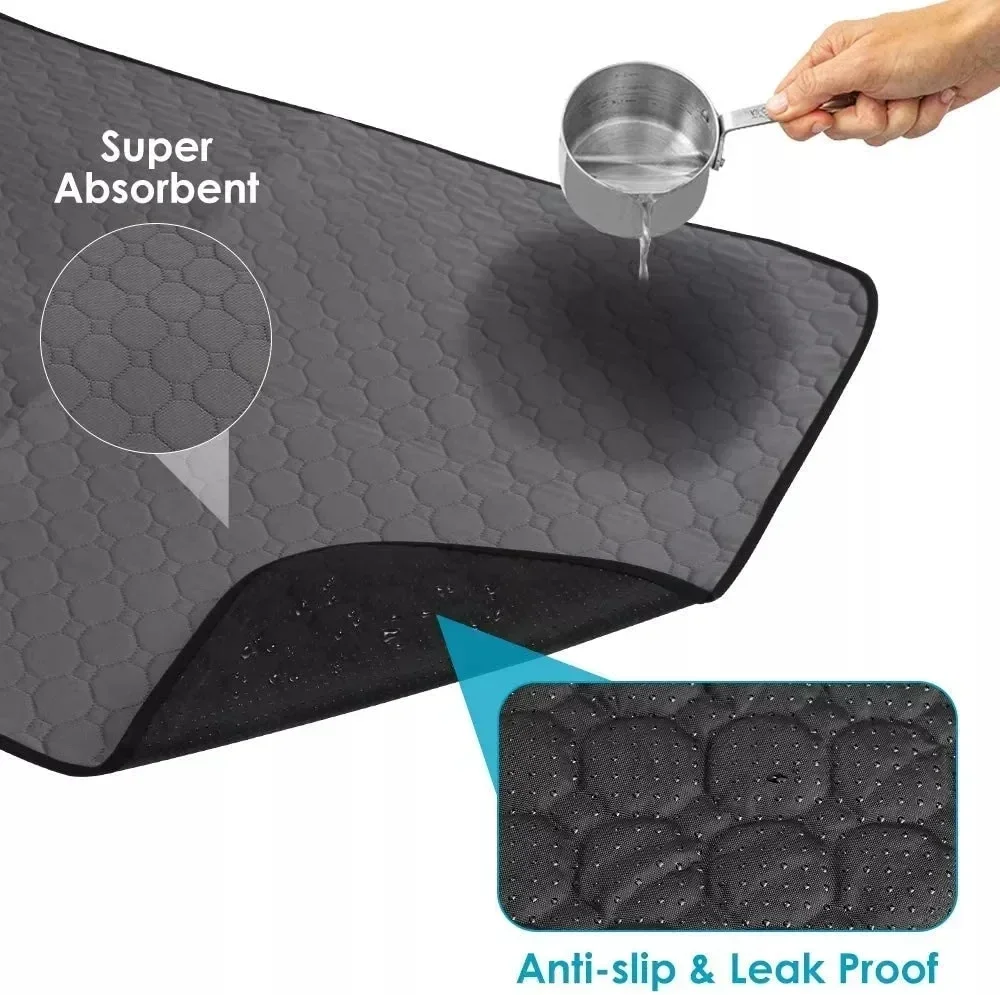 Dog Training Pad Dog Pee Pad Dog Toilet Mat Reusable Washable For Large Dogs Urine Absorbent