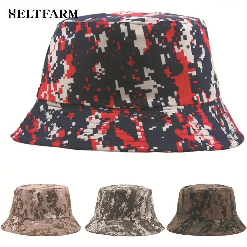Bucket Hat Camouflage Fishing Caps Men Bucket Hat Mens Fisherman