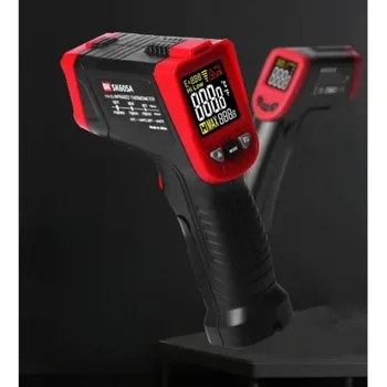 고온계 디지털 적외선 온도계, 산업용 고정밀 레이저 온도 계량기 습도, SK600A