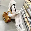 Cute Y2K Striped Pants Women Kawaii Sweet Harajuku Fleece Sports Korean Fashion Sweatpants Girly Basic Cartoon Japanese Trousers 2