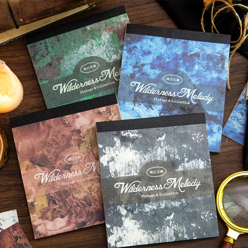 

Yoofun 40 sheets Wilderness Melody Creative Plant Decorative Material Paper Scrapbooking Journal Notebook Memo Craft Materials