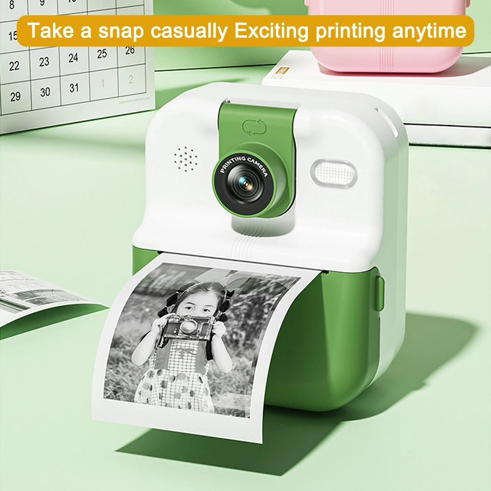 Children Digital Camera Instant Print Photo Kids Thermal Print Mini Camcorder with 32G Card for Boys Girls digital camera