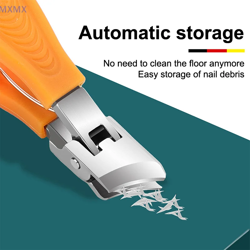 Diagonal Pliers Nail Clipper Stainless Steel Toenail Cutter Trimmer Anti-Splash Thick Hard Slanted Nail Cutter Manicure Tools