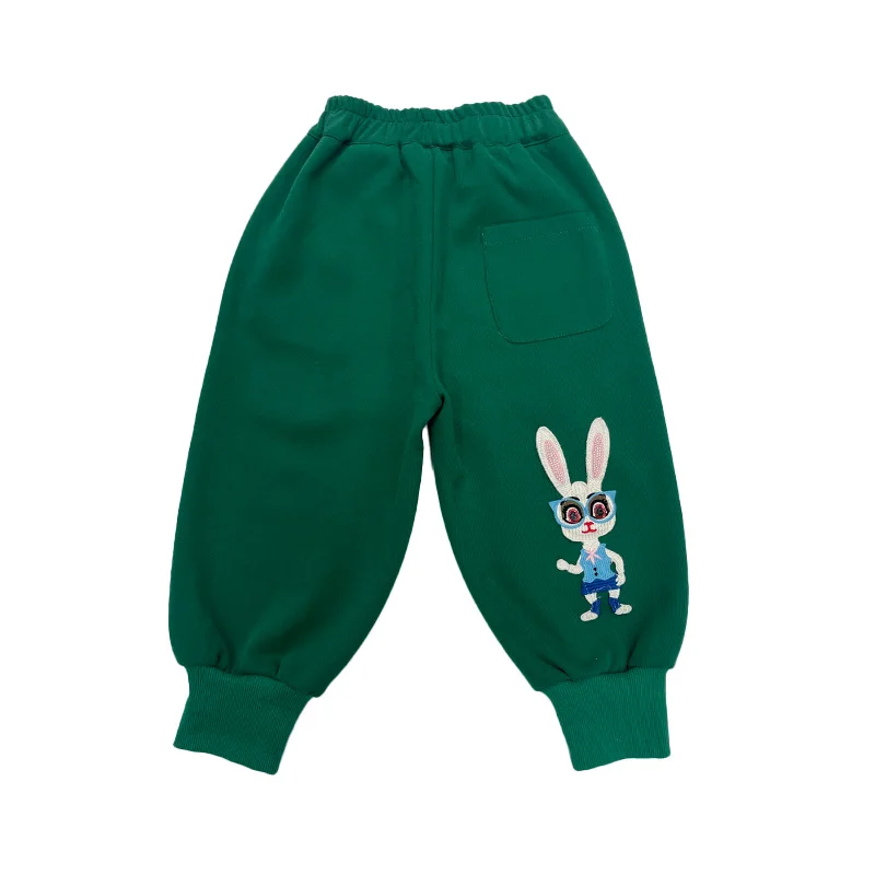 Toddler Boys Sweatpants Cartoon Dinosaur Pattern Kids Sports Joggers Cotton