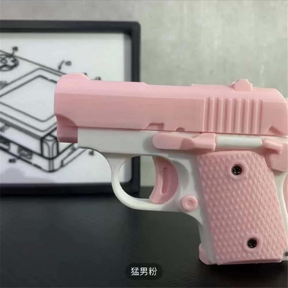 

Модель пистолета с 3d-печатью, мини-пистолет 1911, игрушечный пистолет-кайд, пули без стрельбы, игрушечный пистолет с резиновой лентой, пусковое устройство, коллекционная детская игрушка в подарок