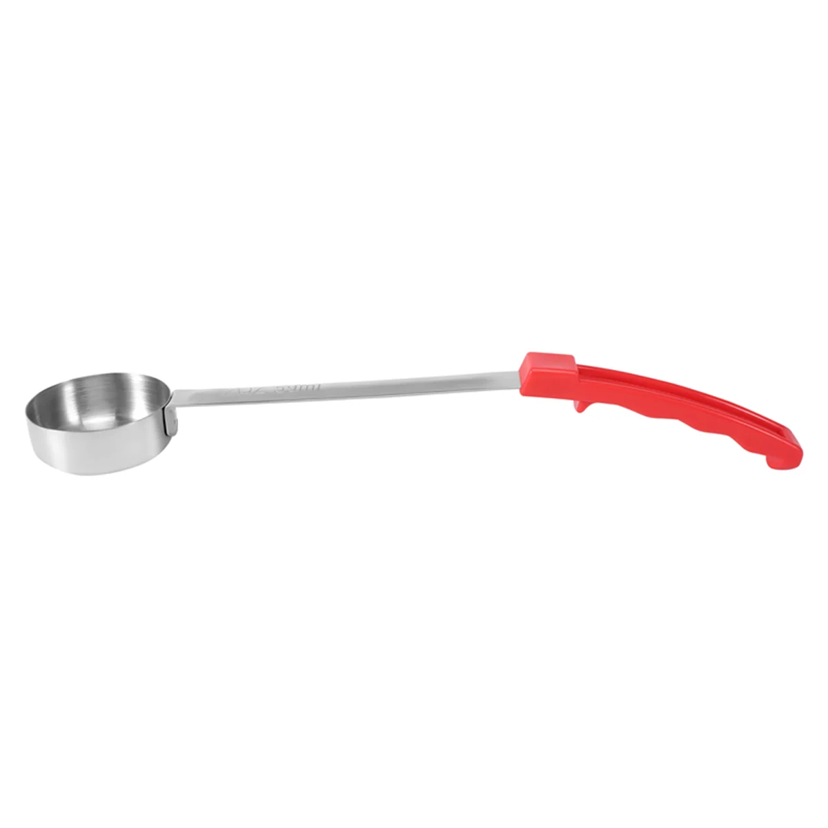 Pizza Spread Sauce Ladle Rubber Handle Flat Bottom Kitchen Cooking Spoon Stainless Steel Measuring Stir Soup Spoon -2 Oz kitchen measuring spoons measuring spoon set stainless steel ladle